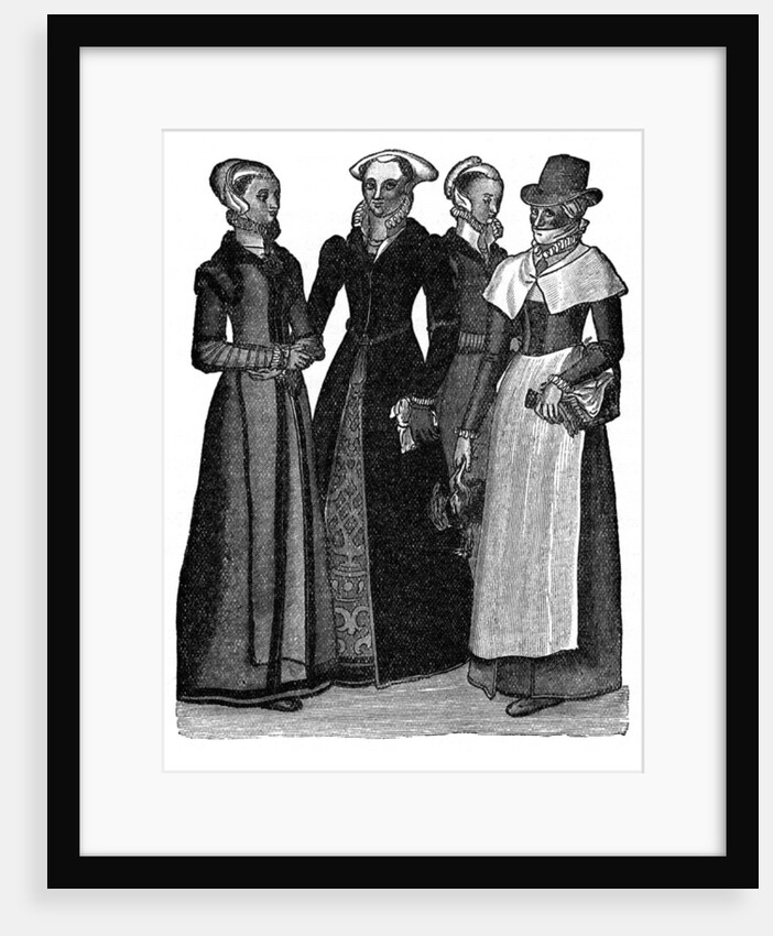 Costumes of town and country women by Anonymous