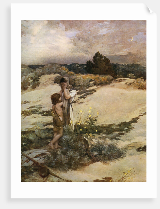 Hagar and Ishmael by Jean-Charles Cazin