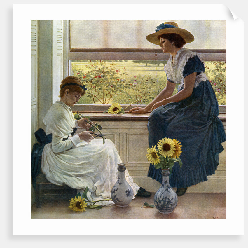 Sun and Moon Flowers by George Dunlop Leslie
