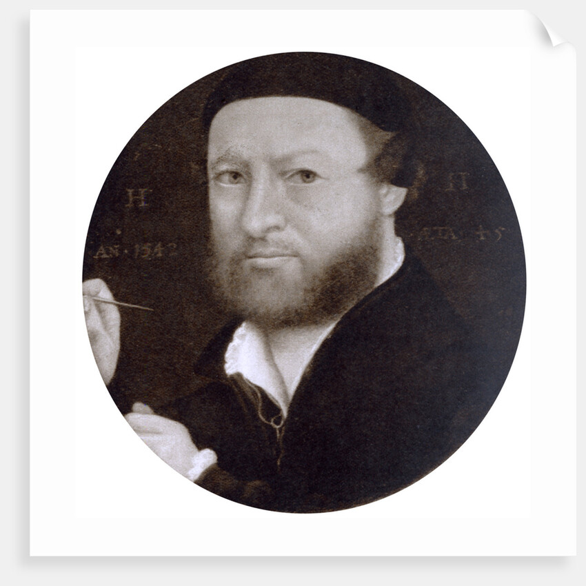 Self Portrait at the Age of 45 by Hans Holbein The Younger