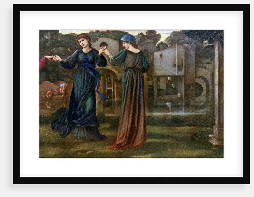 The Mill, Girls Dancing to Music by a River by Sir Edward Coley Burne-Jones
