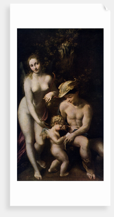 Venus with Mercury and Cupid ('The School of Love') by Correggio