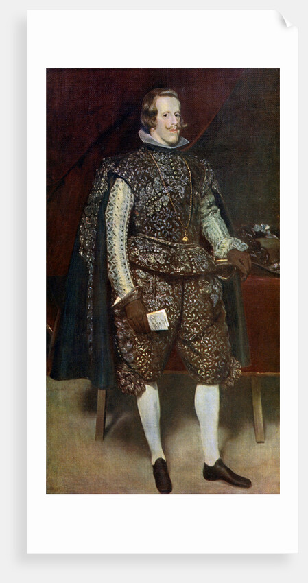 Philip IV of Spain in Brown and Silver by Diego Velasquez