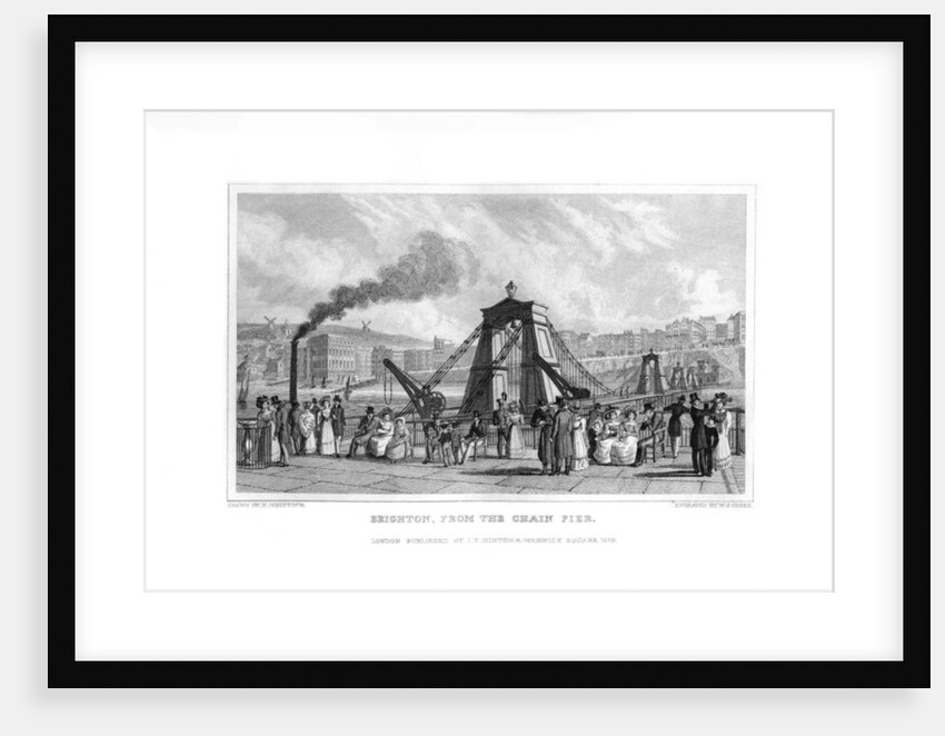 Brighton, from the Chain Pier, East Sussex by WJ Cooke