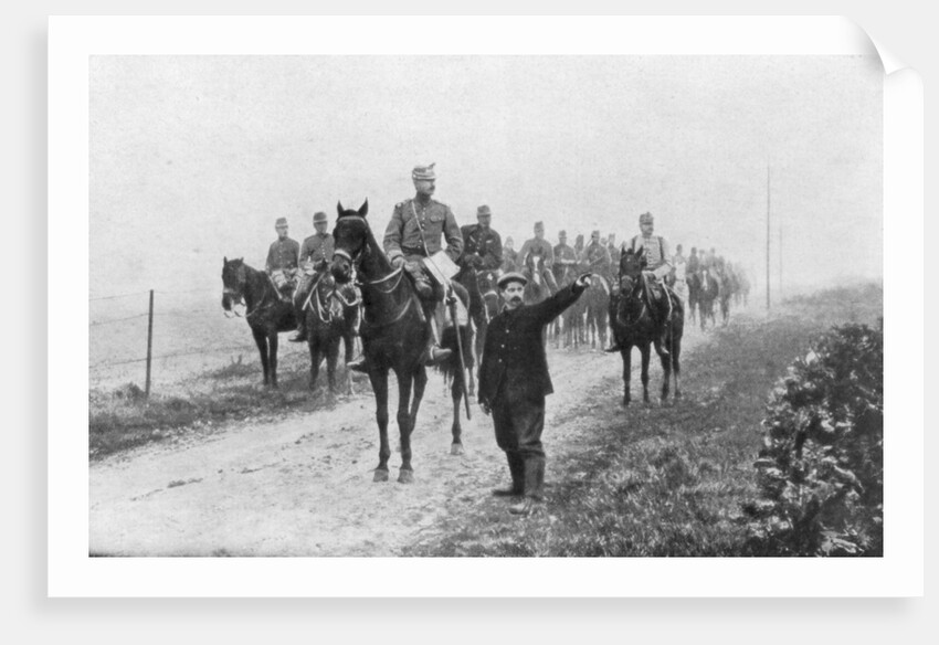 French cavalry on a reconnaissance mission, Somme, France by Anonymous