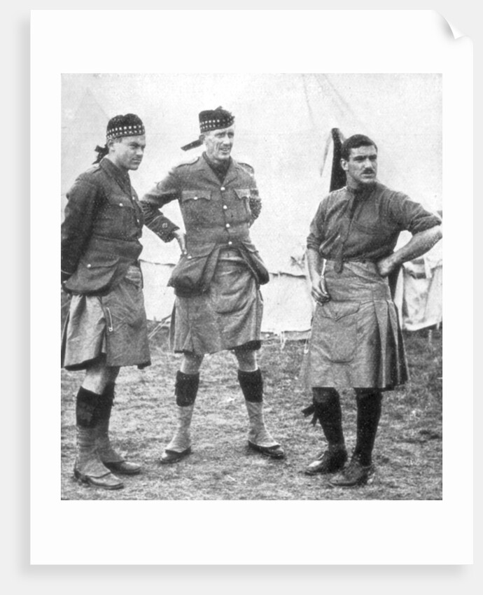 Officers of the Canadian Highlanders by Anonymous