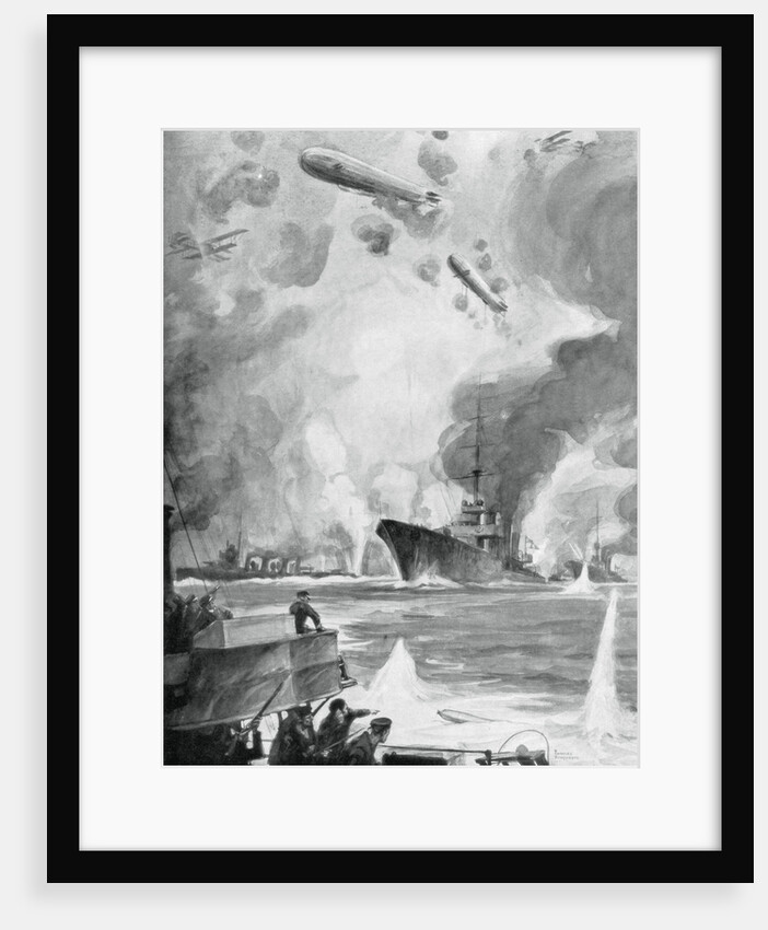 Cuxhaven Raid by Charles Fouqueray