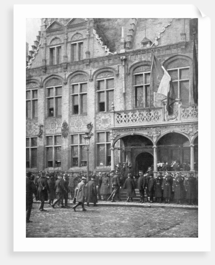 Albert I of Belgium and French President Poincare meet in Veurne, Belgium by Anonymous