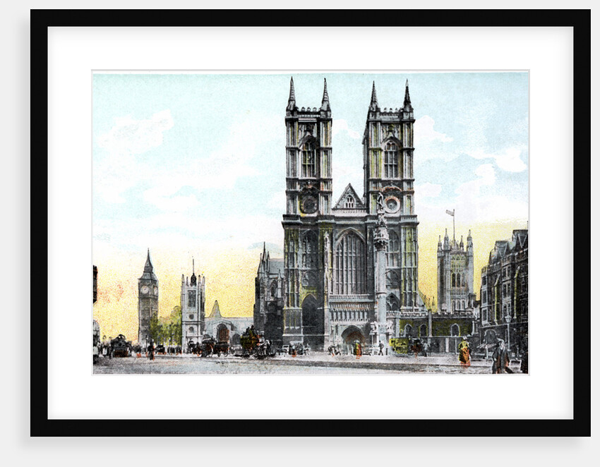 Westminster Abbey and Big Ben, London by Anonymous