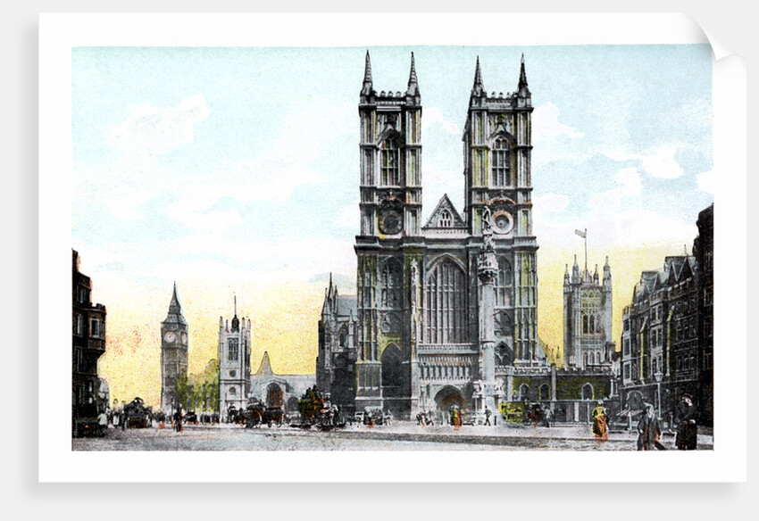 Westminster Abbey and Big Ben, London by Anonymous
