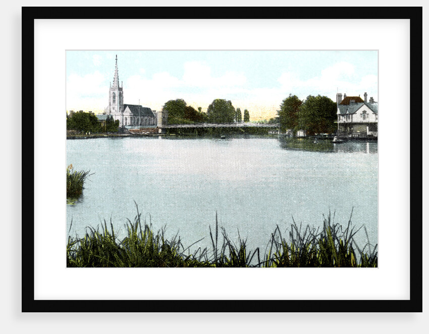 Marlow Bridge and Church, Buckinghamshire by Anonymous
