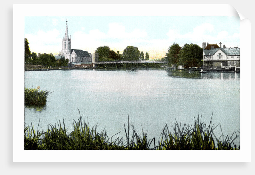 Marlow Bridge and Church, Buckinghamshire by Anonymous