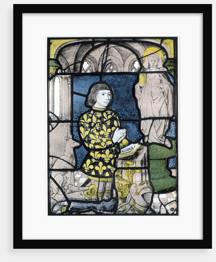 A knight (de Bernemicourt) at his orisons before an image of St Mary Magdalene by Anonymous