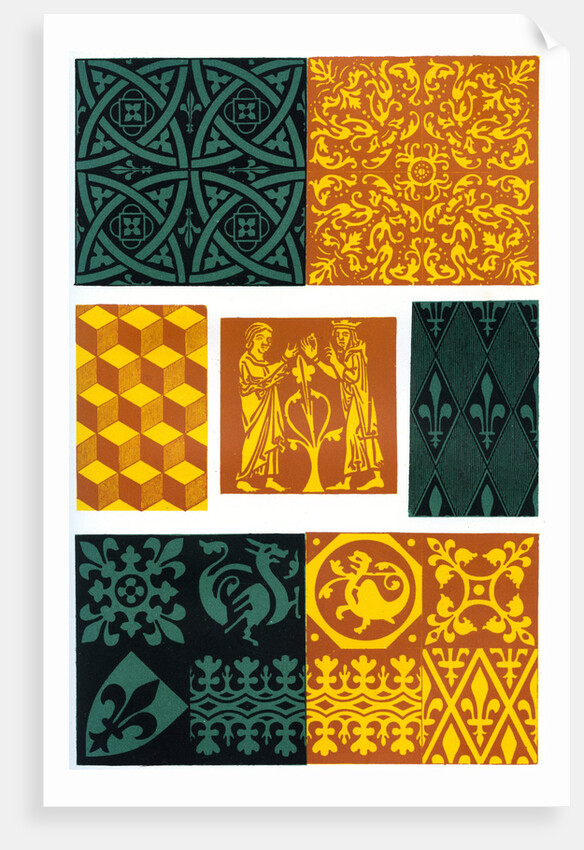 Paving tiles of the 14th and 15th century by Franz Kellerhoven