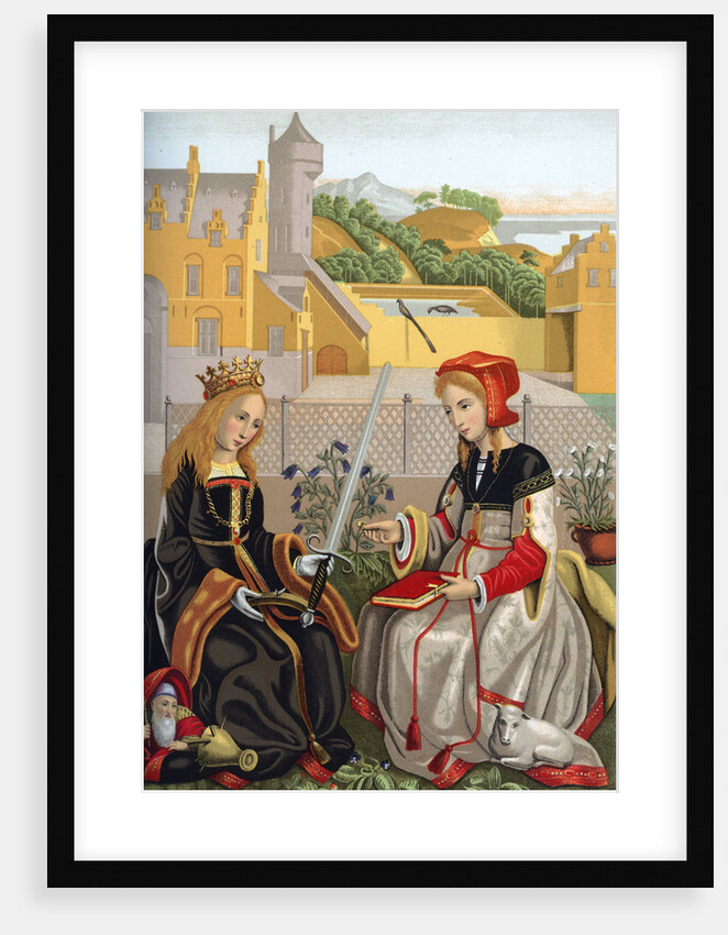 St Catherine and St Agnes by Franz Kellerhoven