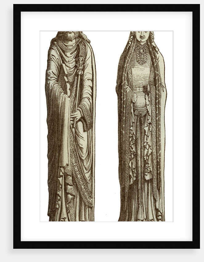 Clovis I and Clotilde his wife by Franz Kellerhoven