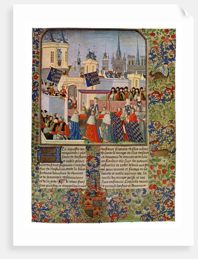 'The Entry of Queen Isabella into Paris', c1385 (15th Century) by Master of the Harley Froissart