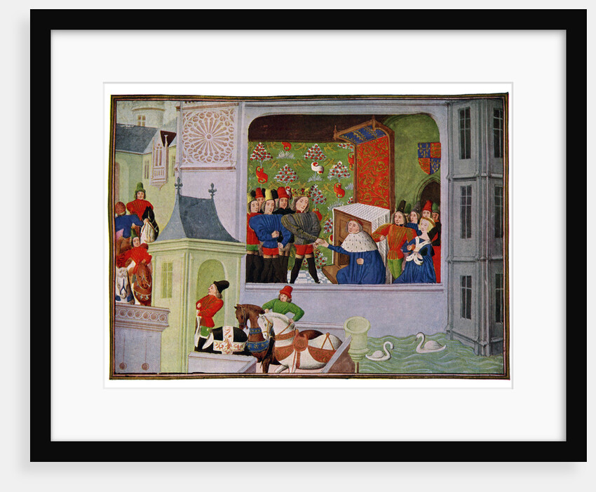 'Interview of Richard II and the Duke of Gloucester', 14th century (15th Century) by Master of the Harley Froissart