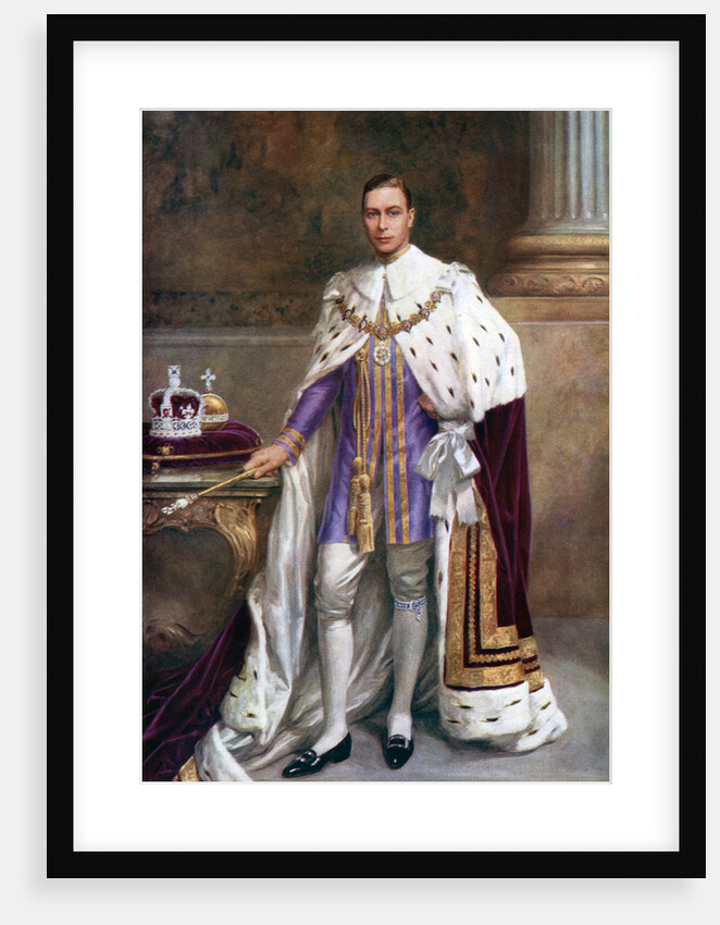 King George VI in coronation robes by Albert Henry Collings