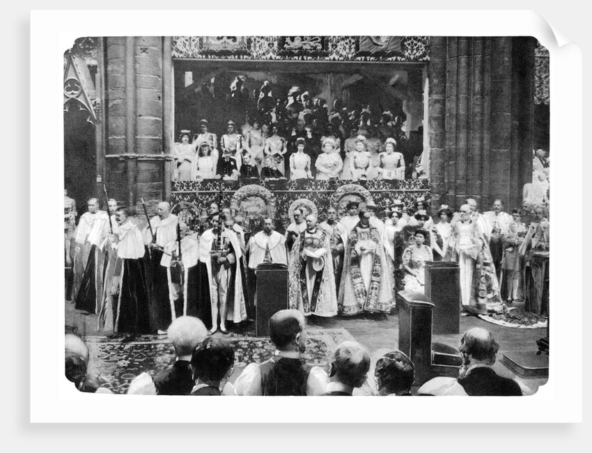 Coronation ceremony of George V, Westminster Abbey, London, 22 by John Benjamin Stone