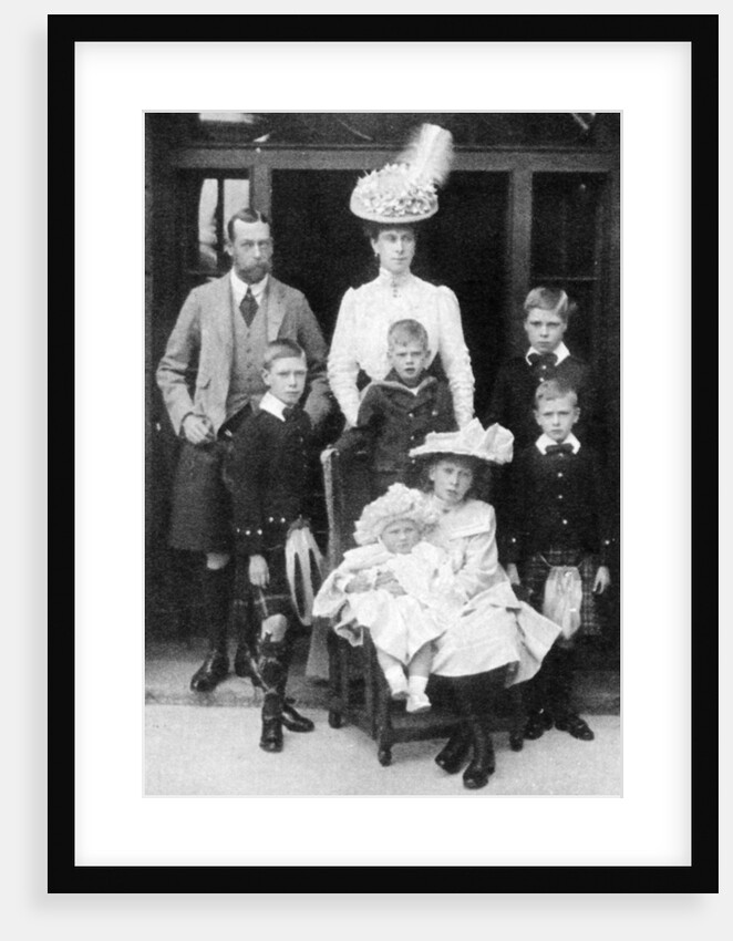 The Prince and Princess of Wales and their children, Abergeldie, Scotland by Anonymous