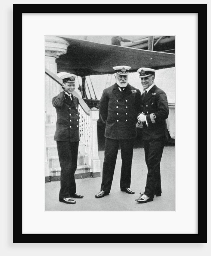 Navy cadet Prince Albert with Admiral Sir Lewis Beaumont by Anonymous