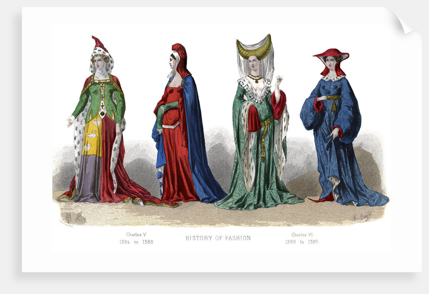 French costume: Charles V, Charles VI by Anonymous