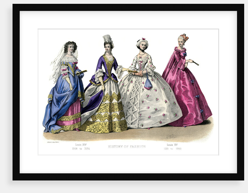 French costume: Louis XIV, Louis XV by Anonymous