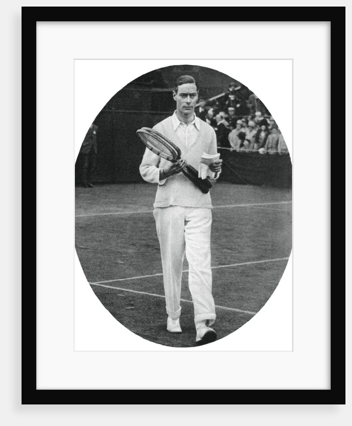 The Duke of York as a competitor in the men's doubles at Wimbledon by Anonymous