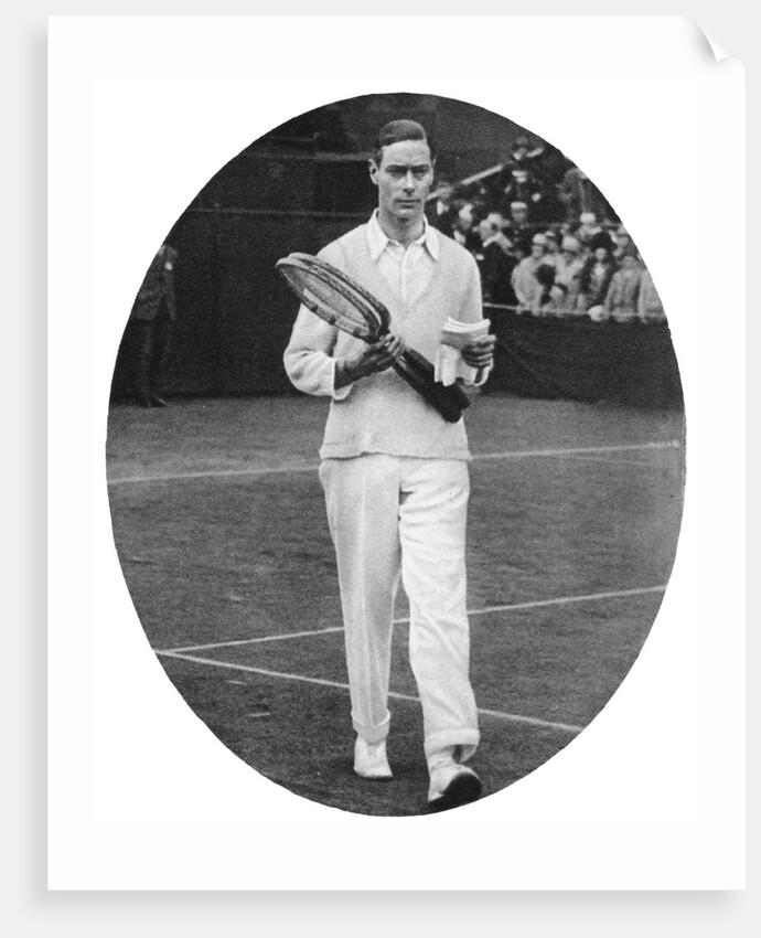 The Duke of York as a competitor in the men's doubles at Wimbledon by Anonymous