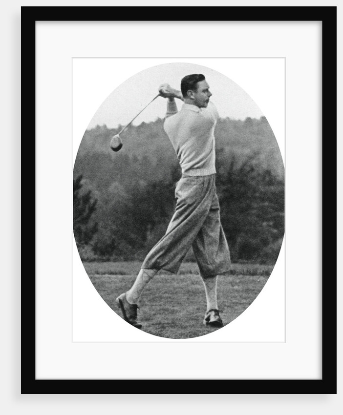 The Duke of York playing golf in 1934 by Anonymous