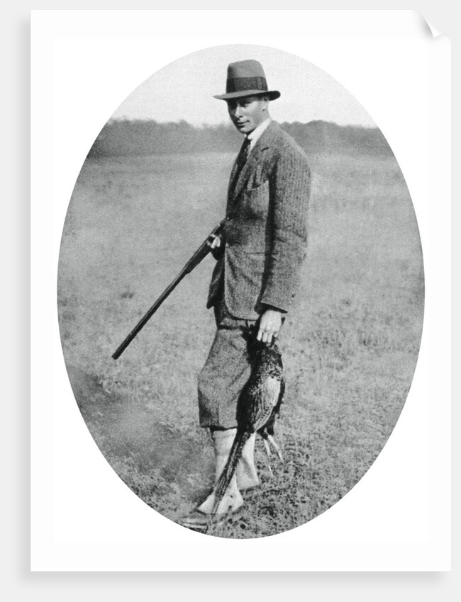 The Duke of York at a shooting party in 1922 by Anonymous