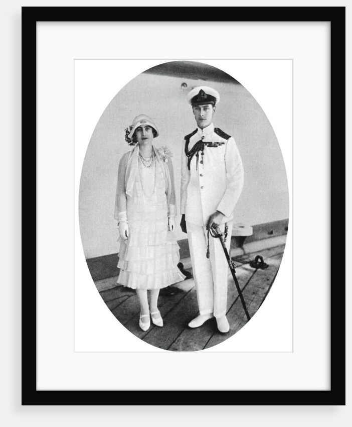 The Duke and Duchess of York on board HMS Renown, Malta by Anonymous