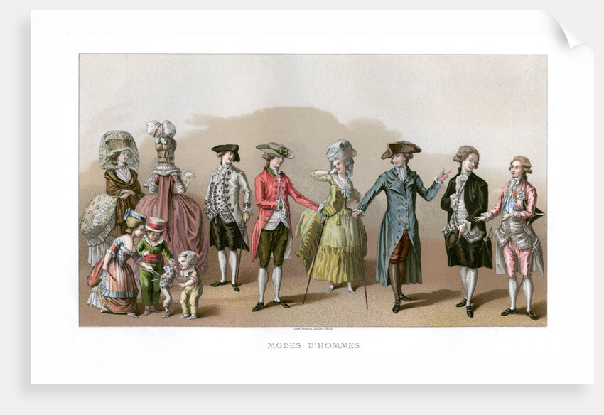 Costume During The Time Of Louis XVI by Durin