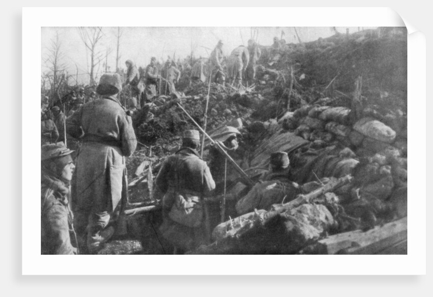 Abandoned German trenches, Eparges ridge, near Verdun, France by Anonymous