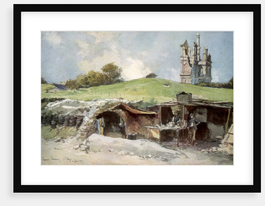 Rescue station at Mont St Eloi by Francois Flameng