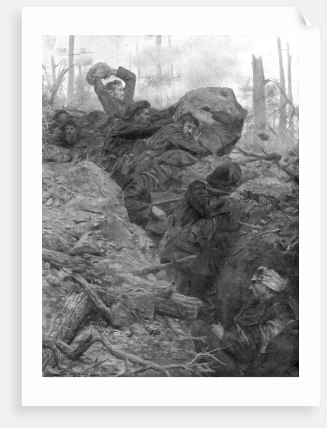 French Chasseurs Alpins fighting in Alsace during 1914 by J Simont