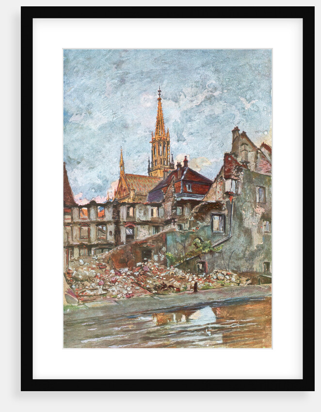 'The Ruins of Thann', Alsace by Charles-Jules Duvent