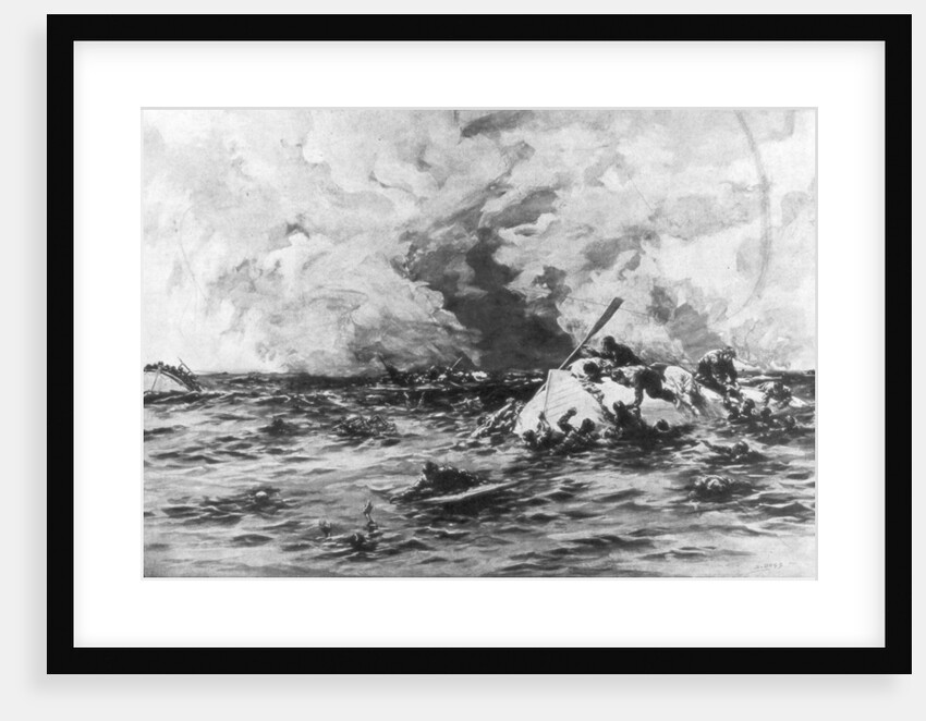 The lifeboats of RMS Lusitania by Samuel Begg