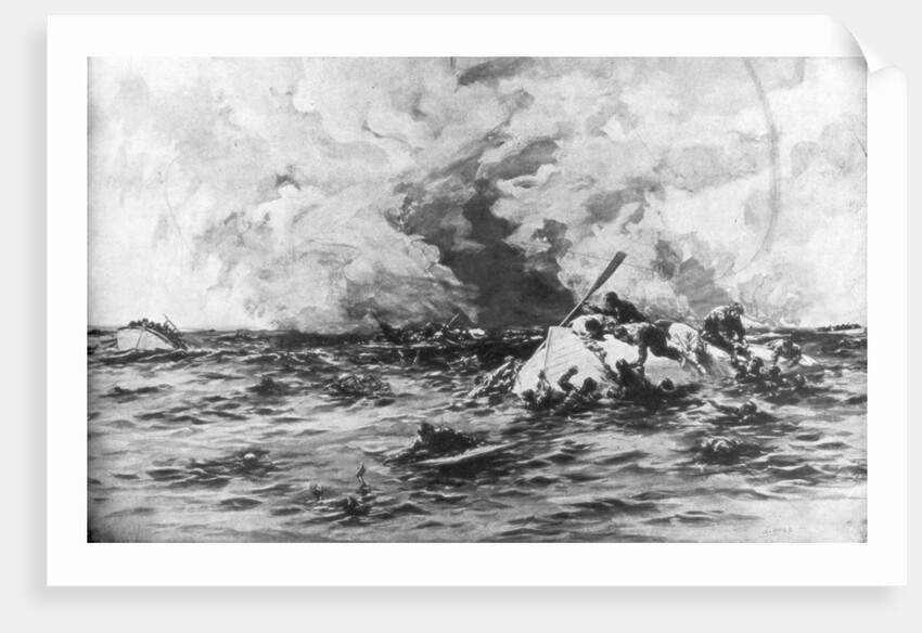 The lifeboats of RMS Lusitania by Samuel Begg