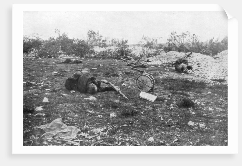 German dead, Second Battle of Champagne by Anonymous