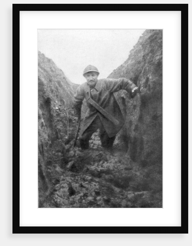 The miseries of the soldier, a muddy French trench in Artois, France by Anonymous