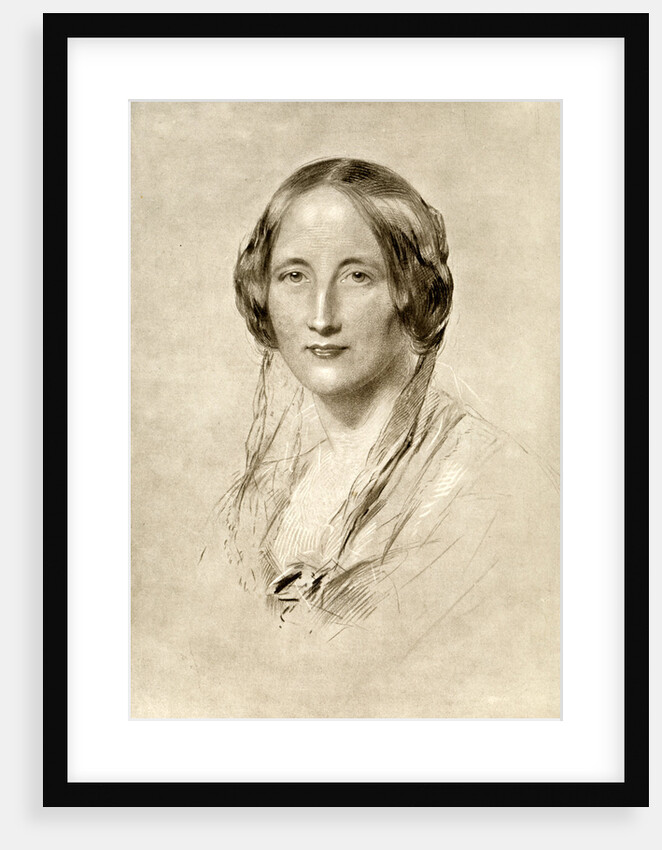 Elizabeth Gaskell, British 19th century novelist by George Richmond