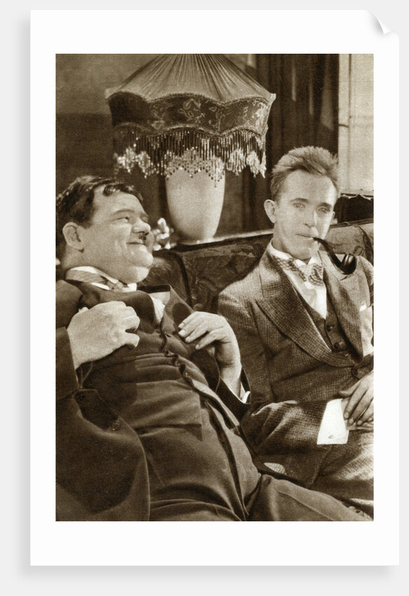 Stan Laurel and Oliver Hardy, American-based comedy duo by Anonymous