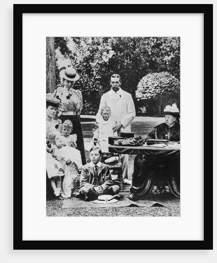 Queen Victoria and family at Osborne House by Anonymous