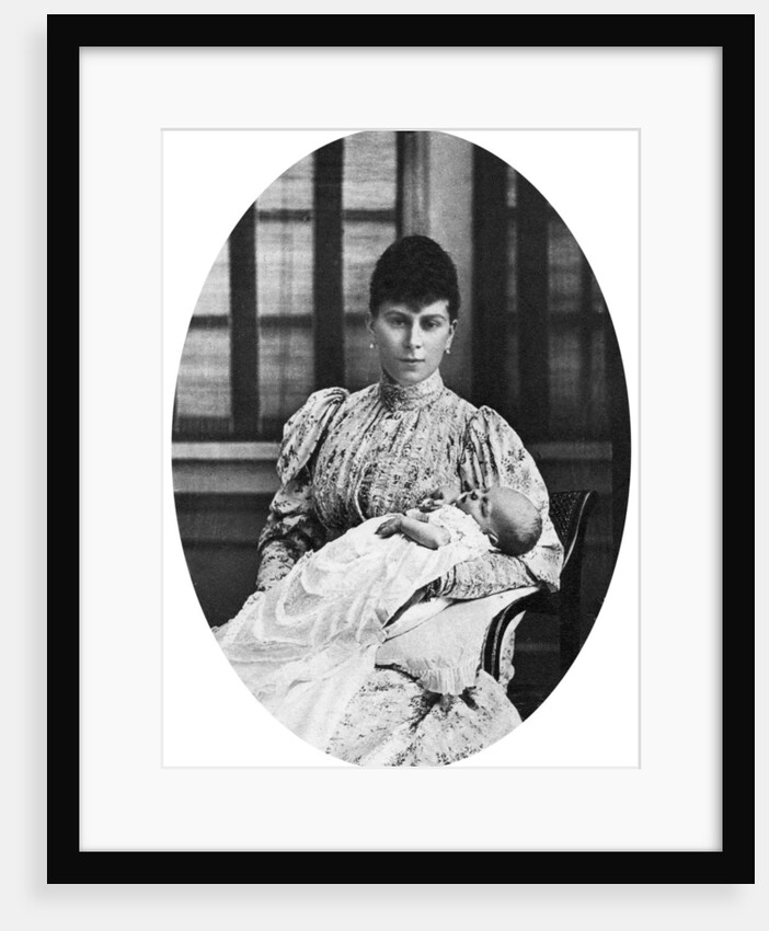 Queen Mary with the future King Edward VIII by Anonymous