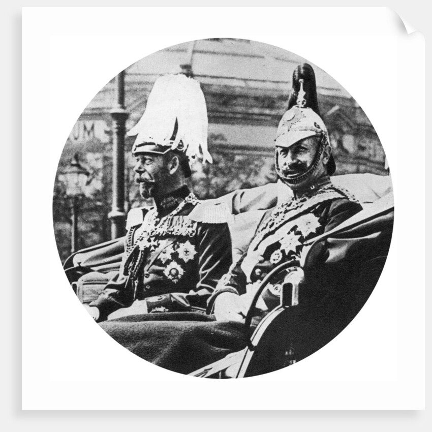 King George V of Great Britain and the German Kaiser, Berlin by Anonymous