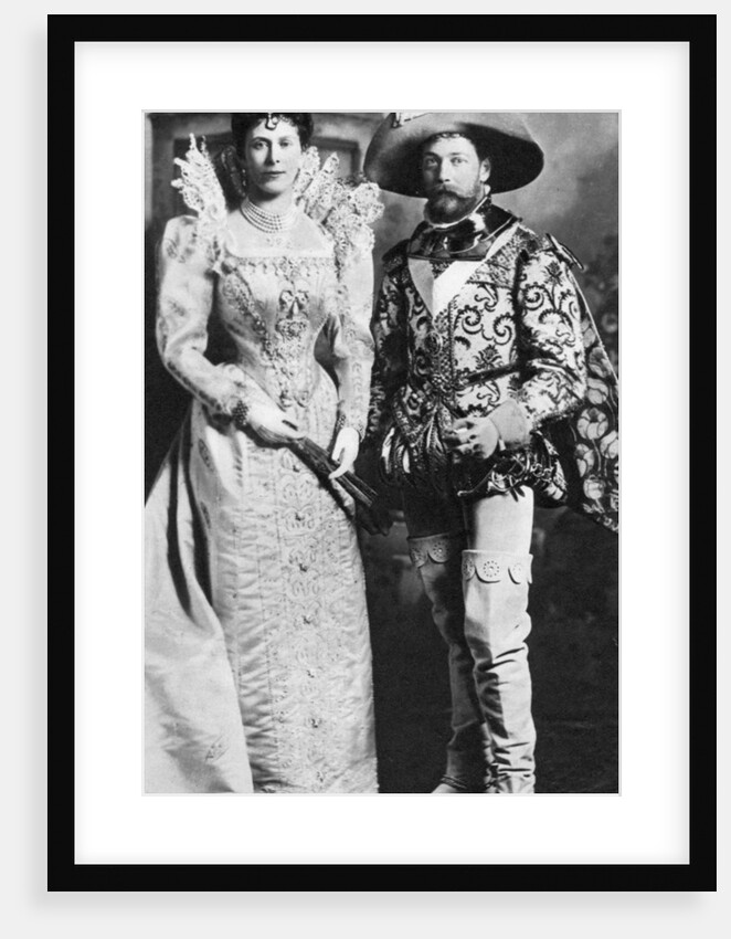 Prince George and Mary of Teck in fancy dress, Devonshire House Ball by Anonymous