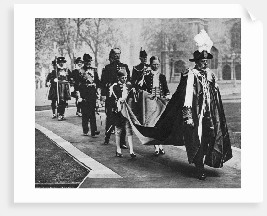 King George V in his robes as sovereign of the Order of Bath by Anonymous