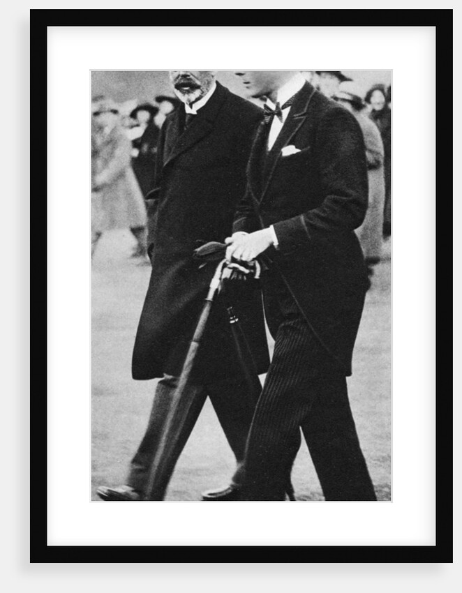 King George V and his son, Prince Edward, Duke of Windsor by Anonymous